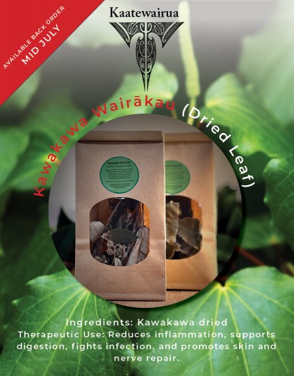 Kaatewairua RONGOĀ MĀORI Kawakawa Wairākau Dried Leaf