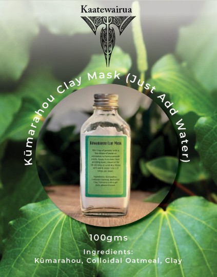 Kaatewairua RONGOĀ MĀORI Kūmarahou Clay Mask